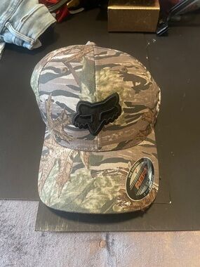 Fox racing camouflage baseball hat